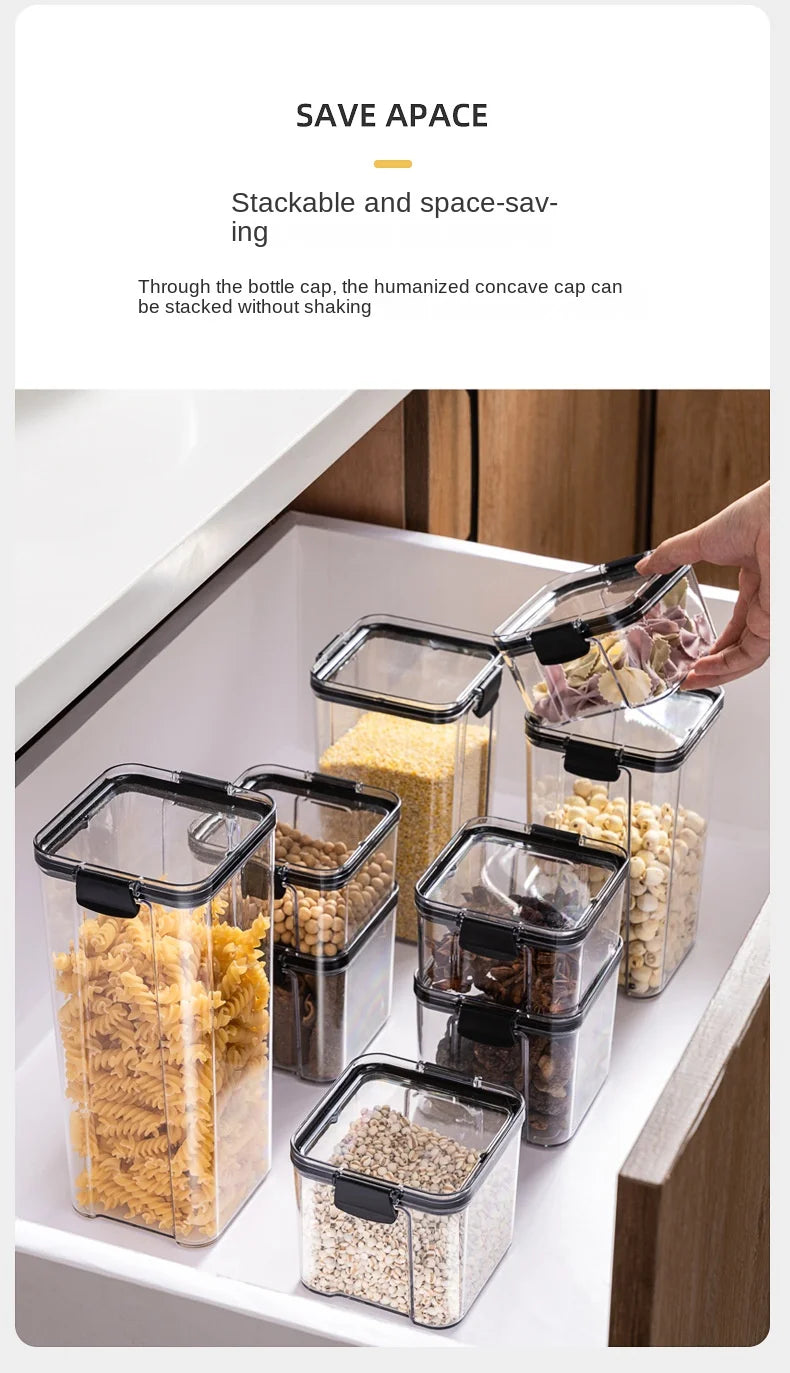 Sealed Kitchen Grain Storage Jars Set - Ongo24