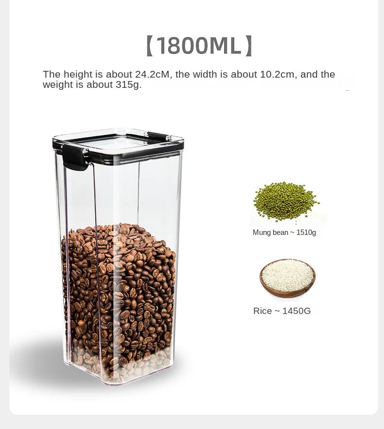 Sealed Kitchen Grain Storage Jars Set - Ongo24