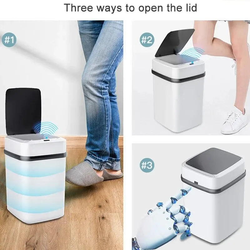 13L Smart Touch Kitchen Trash Bin - Ongo24