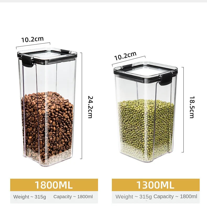 Sealed Kitchen Grain Storage Jars Set - Ongo24