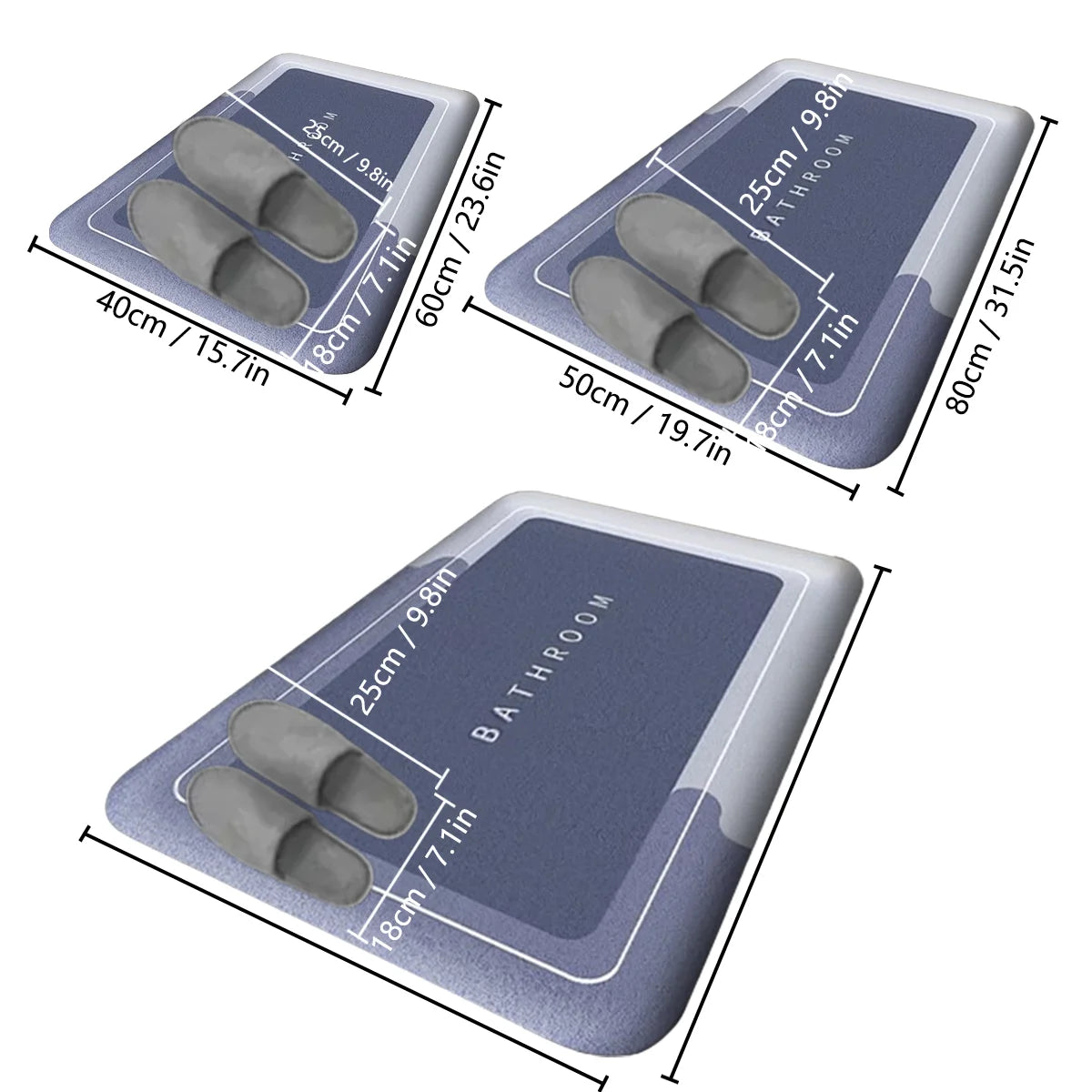 Thickened Absorbent Bathroom Mat - Ongo24