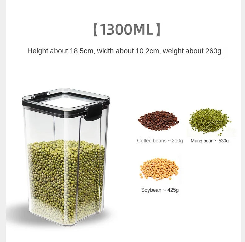 Sealed Kitchen Grain Storage Jars Set - Ongo24