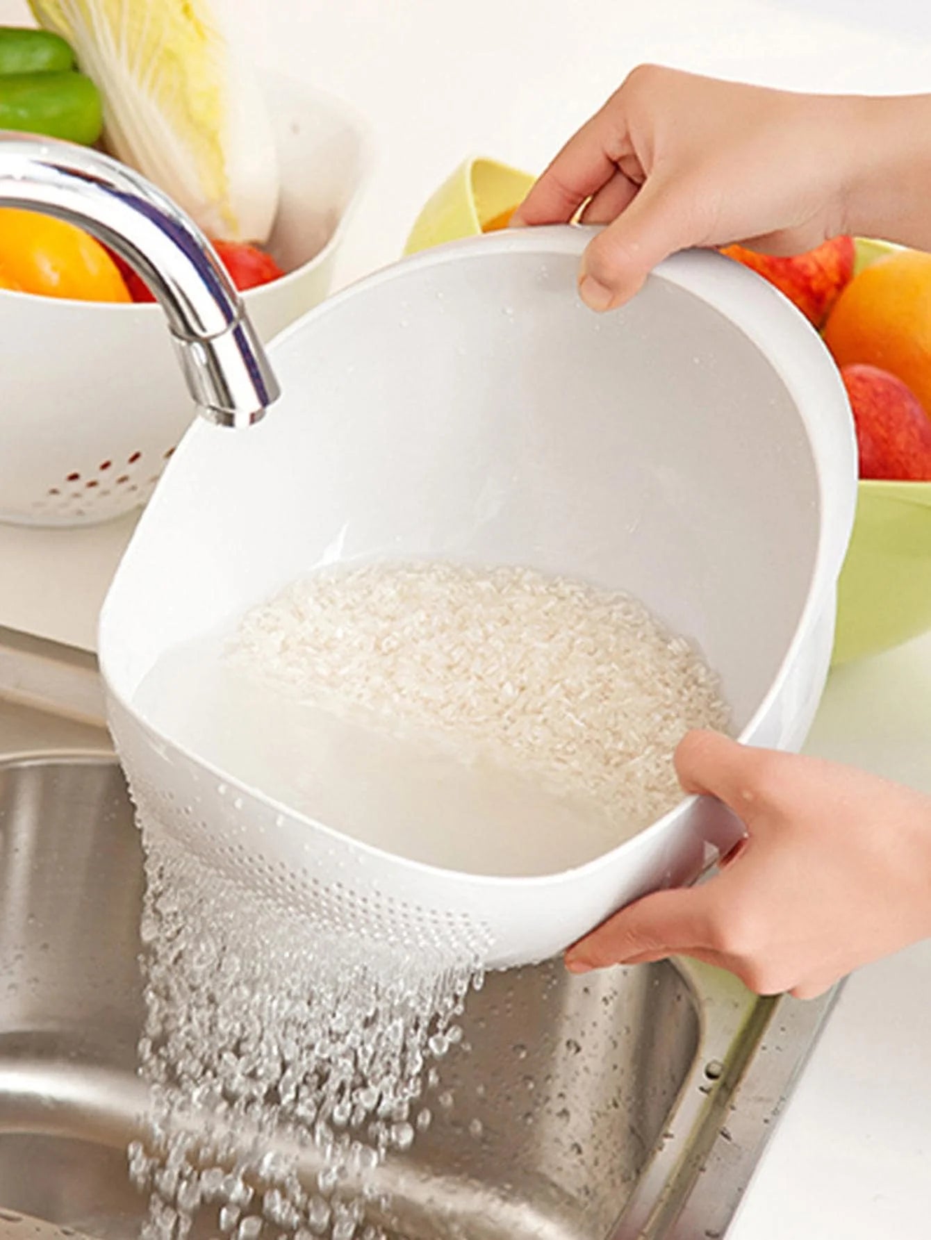Colander Rice Bowl Drain Basket - Ongo24