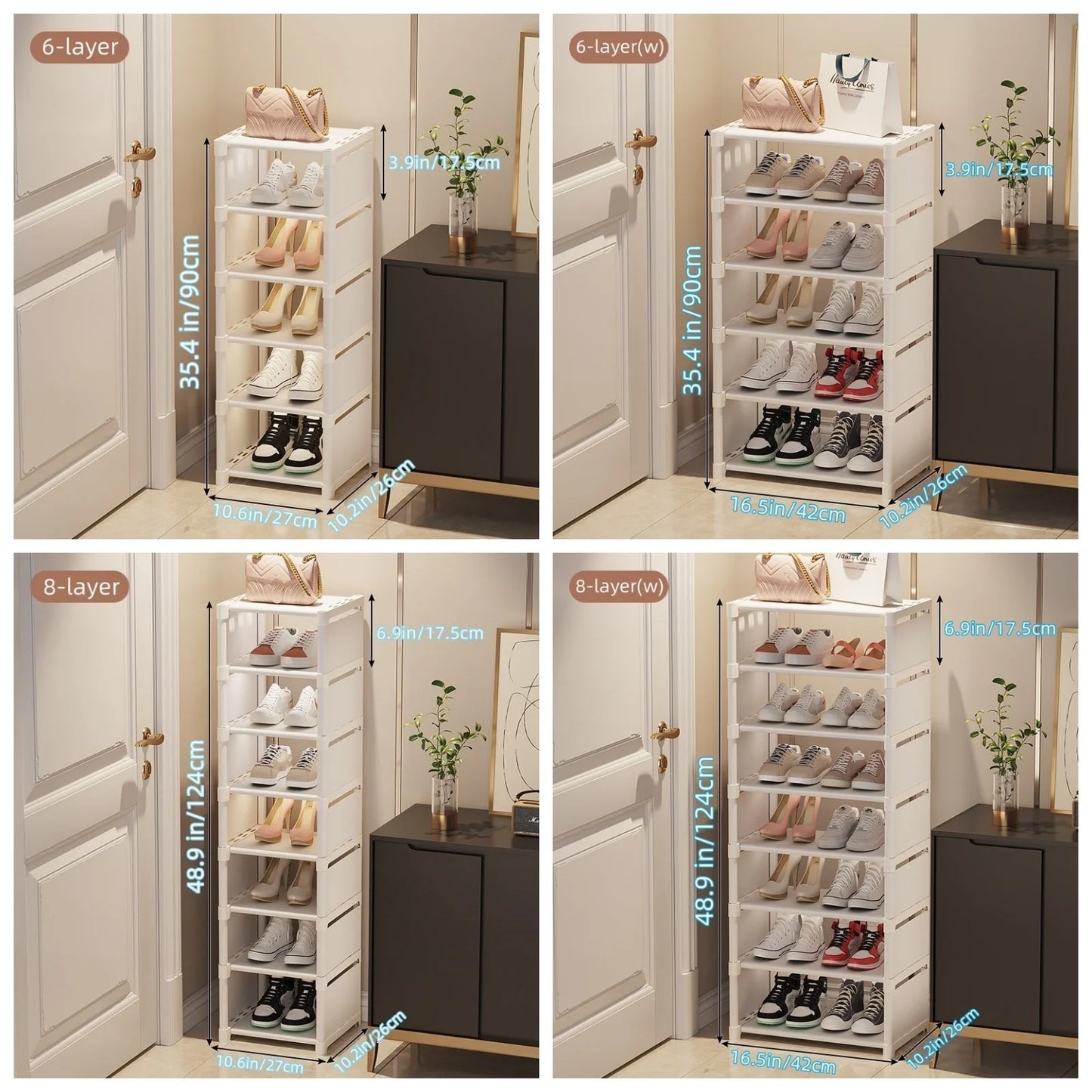 Space-Saving 6/8 Layers Shoe Rack - Ongo24