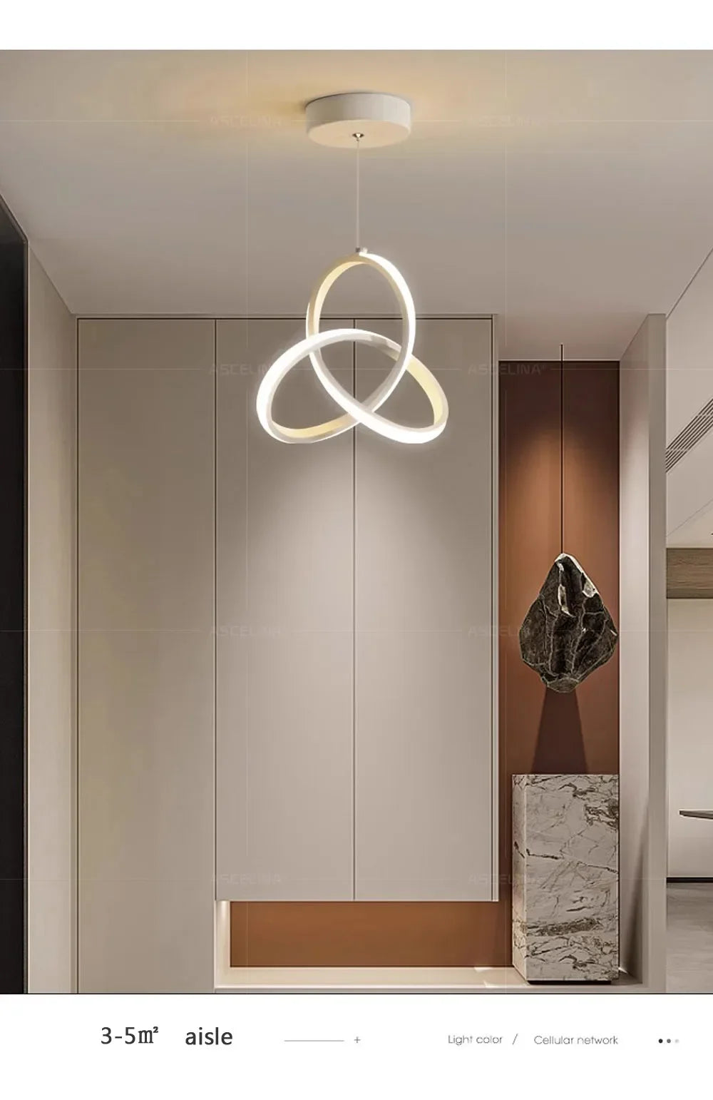 Nordic Gold LED Pendant Light - Ongo24