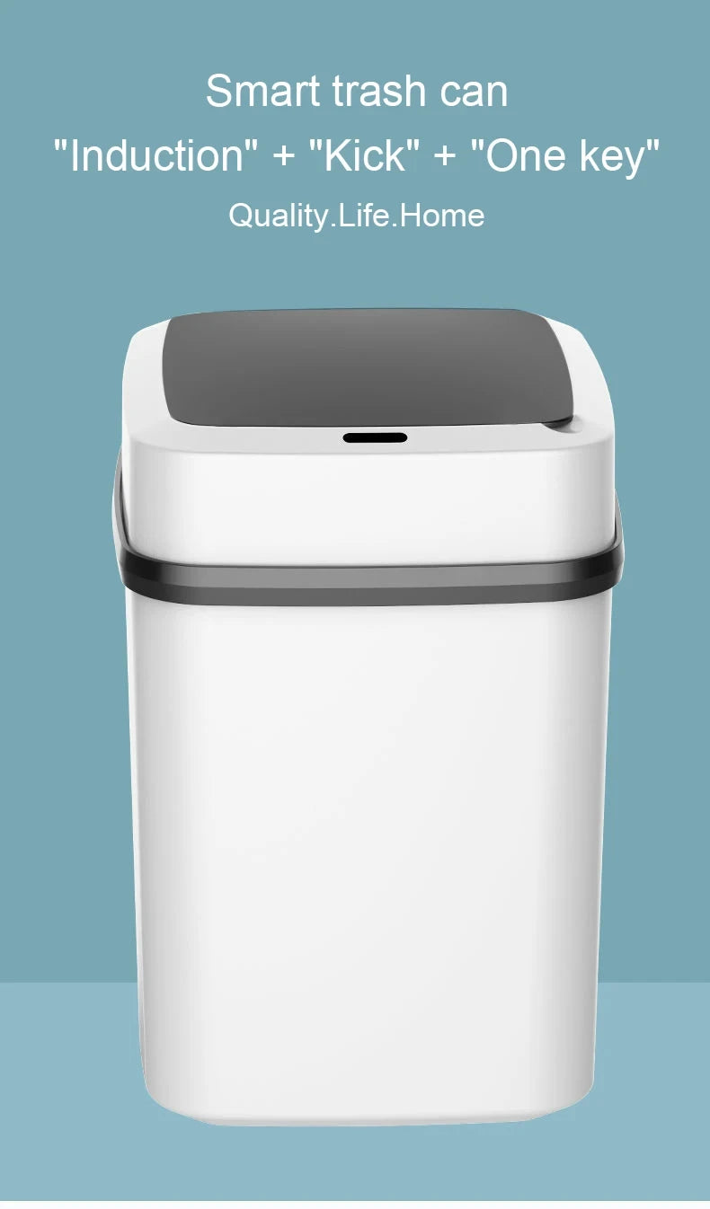 13L Smart Touch Kitchen Trash Bin - Ongo24