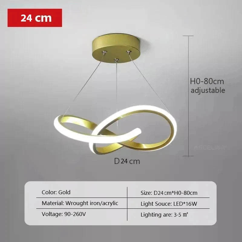 Nordic Gold LED Pendant Light - Ongo24
