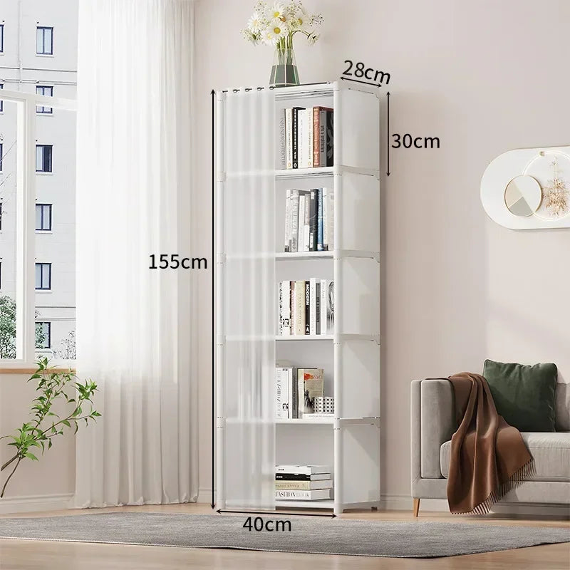 6/5 Layers Dustproof Wardrobe Storage Cabinet Bookshelf - Ongo24