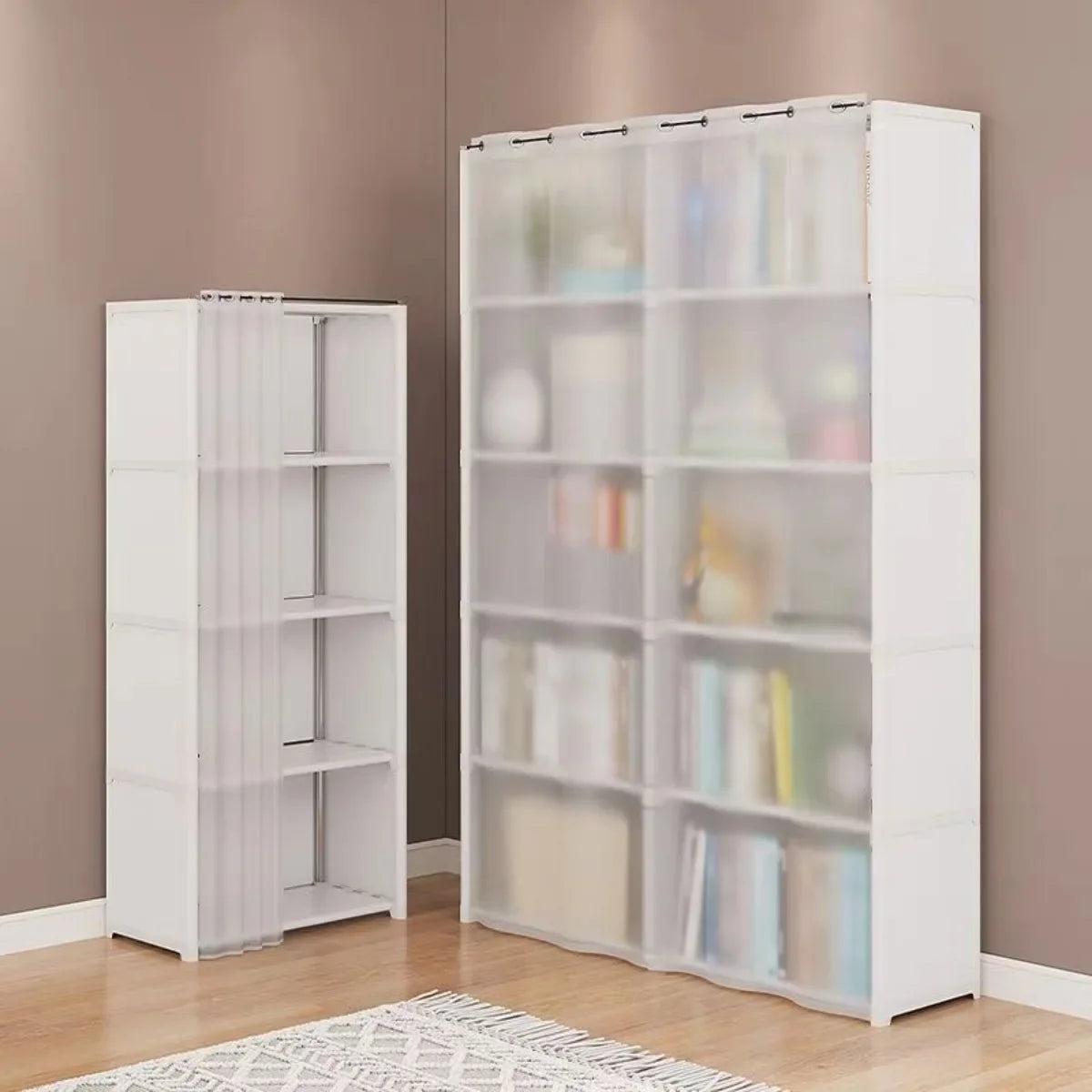 6/5 Layers Dustproof Wardrobe Storage Cabinet Bookshelf - Ongo24