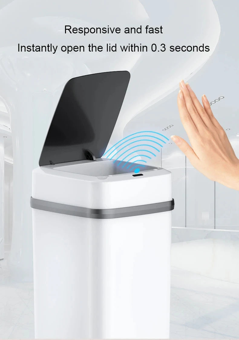 13L Smart Touch Kitchen Trash Bin - Ongo24
