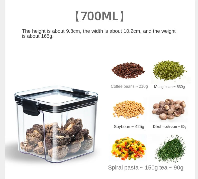 Sealed Kitchen Grain Storage Jars Set - Ongo24