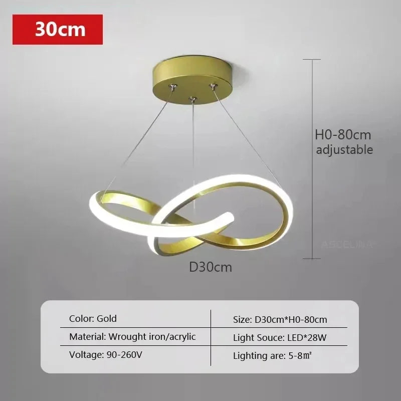 Nordic Gold LED Pendant Light - Ongo24