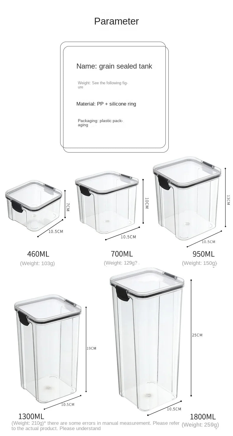 Sealed Kitchen Grain Storage Jars Set - Ongo24