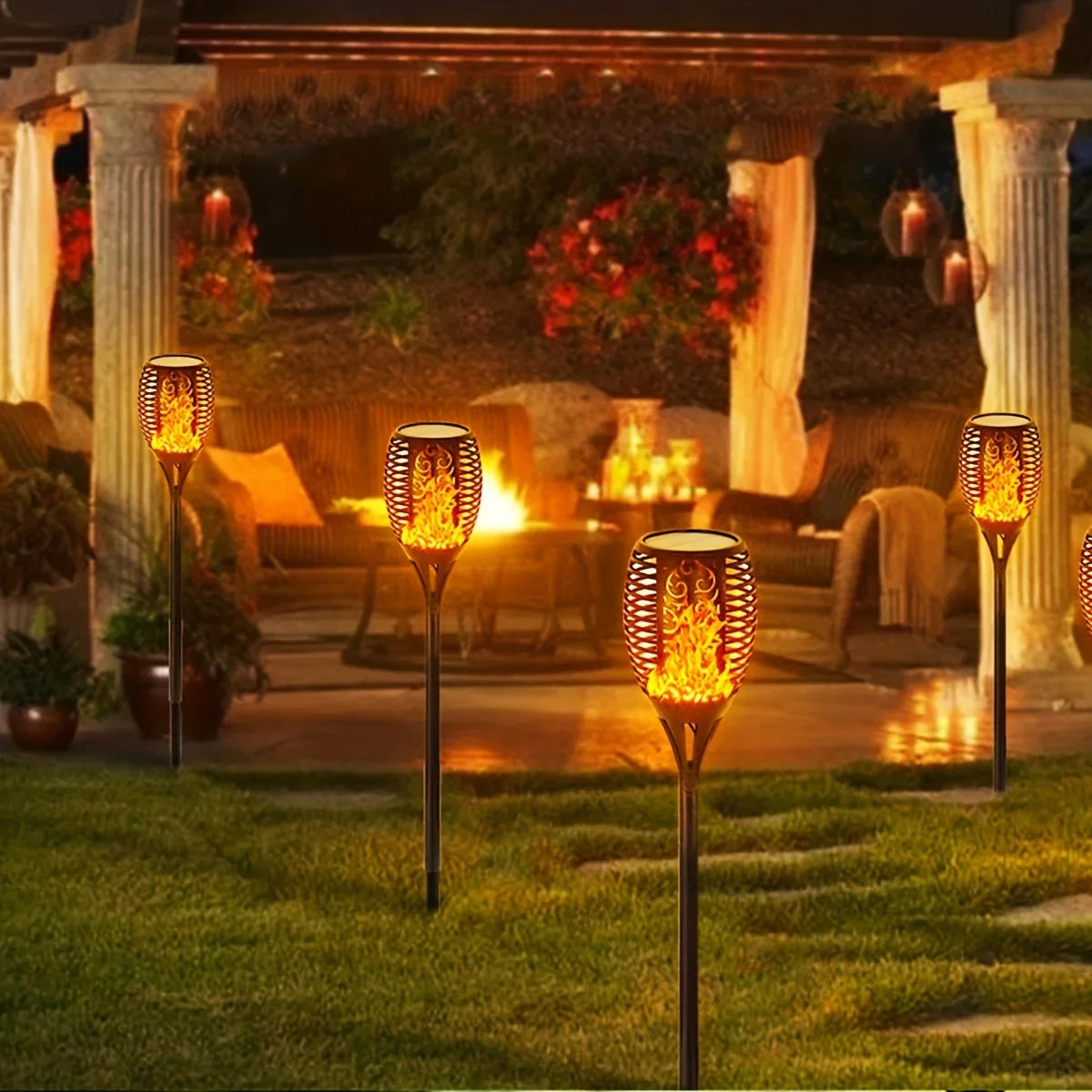 12LED Solar Flame Torch Light - Ongo24