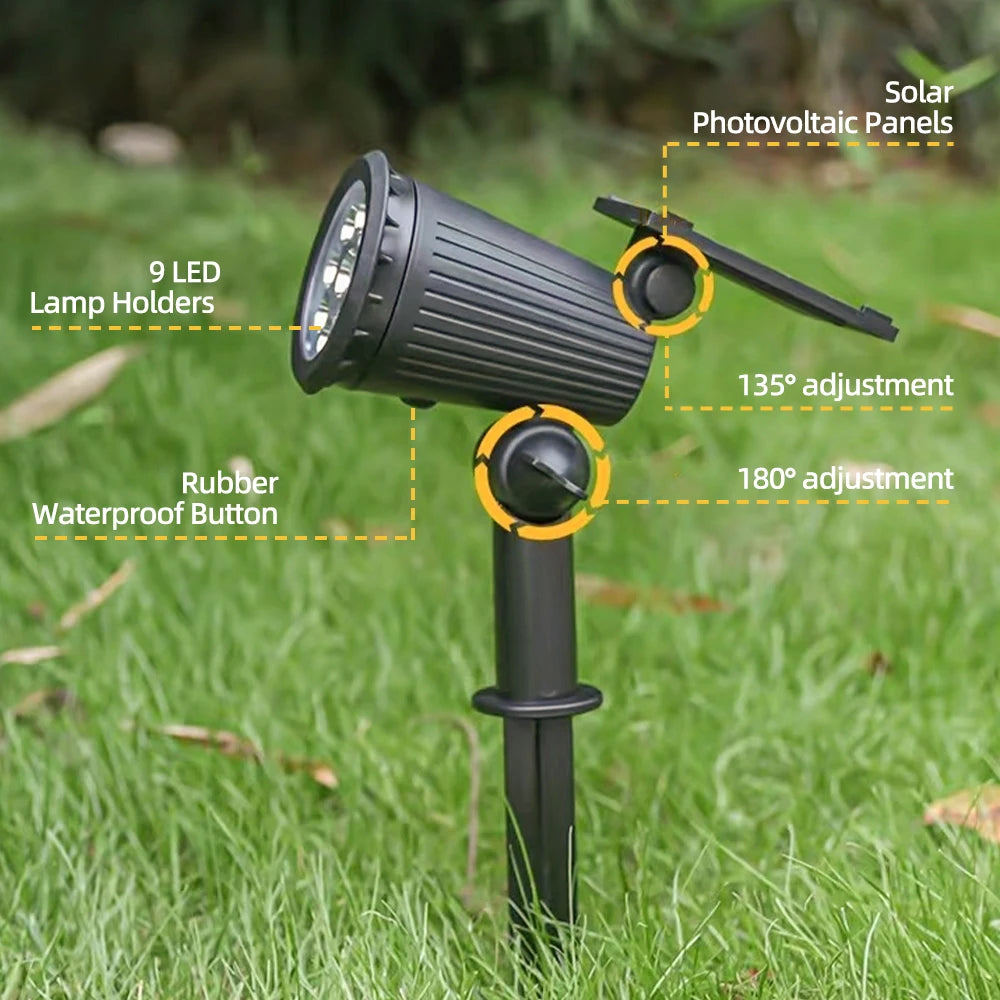 9 LED Solar Spot Lights - Ongo24