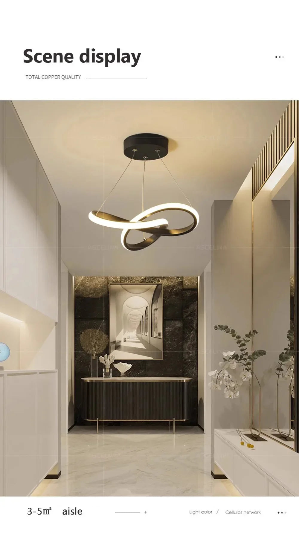 Nordic Gold LED Pendant Light - Ongo24