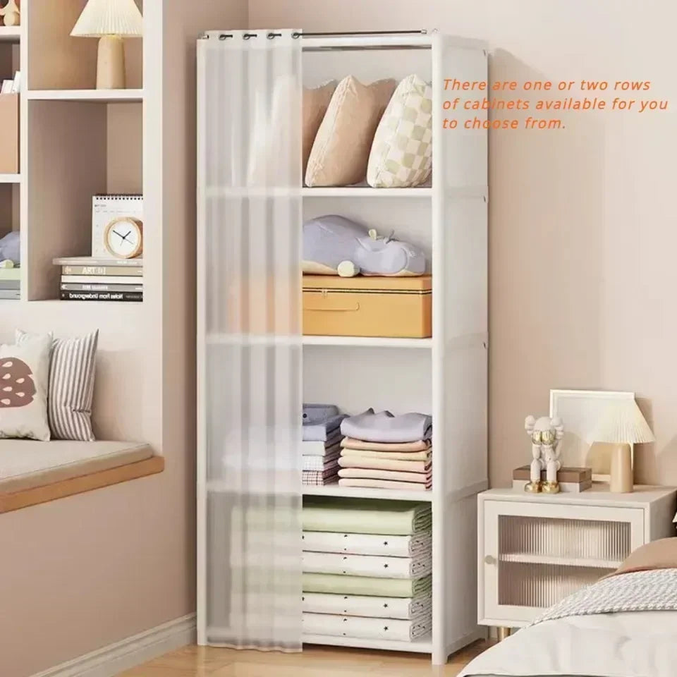 6/5 Layers Dustproof Wardrobe Storage Cabinet Bookshelf - Ongo24