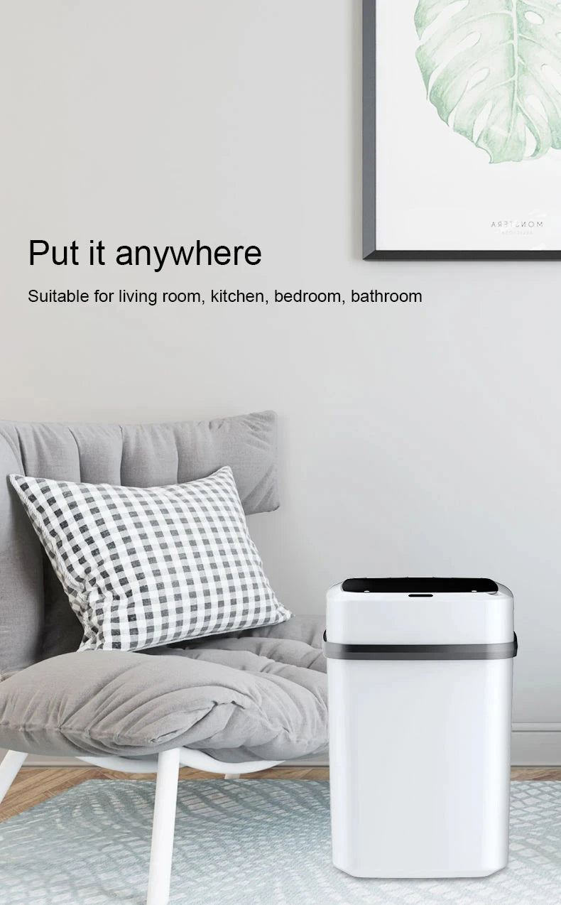 13L Smart Touch Kitchen Trash Bin - Ongo24