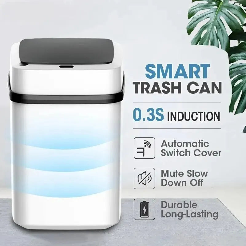 13L Smart Touch Kitchen Trash Bin - Ongo24