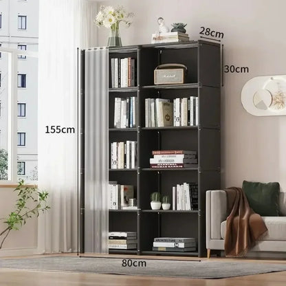 6/5 Layers Dustproof Wardrobe Storage Cabinet Bookshelf - Ongo24