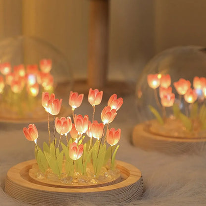 Handmade Artificial Tulip LED Night Light