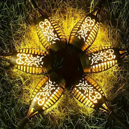 12LED Solar Flame Torch Light