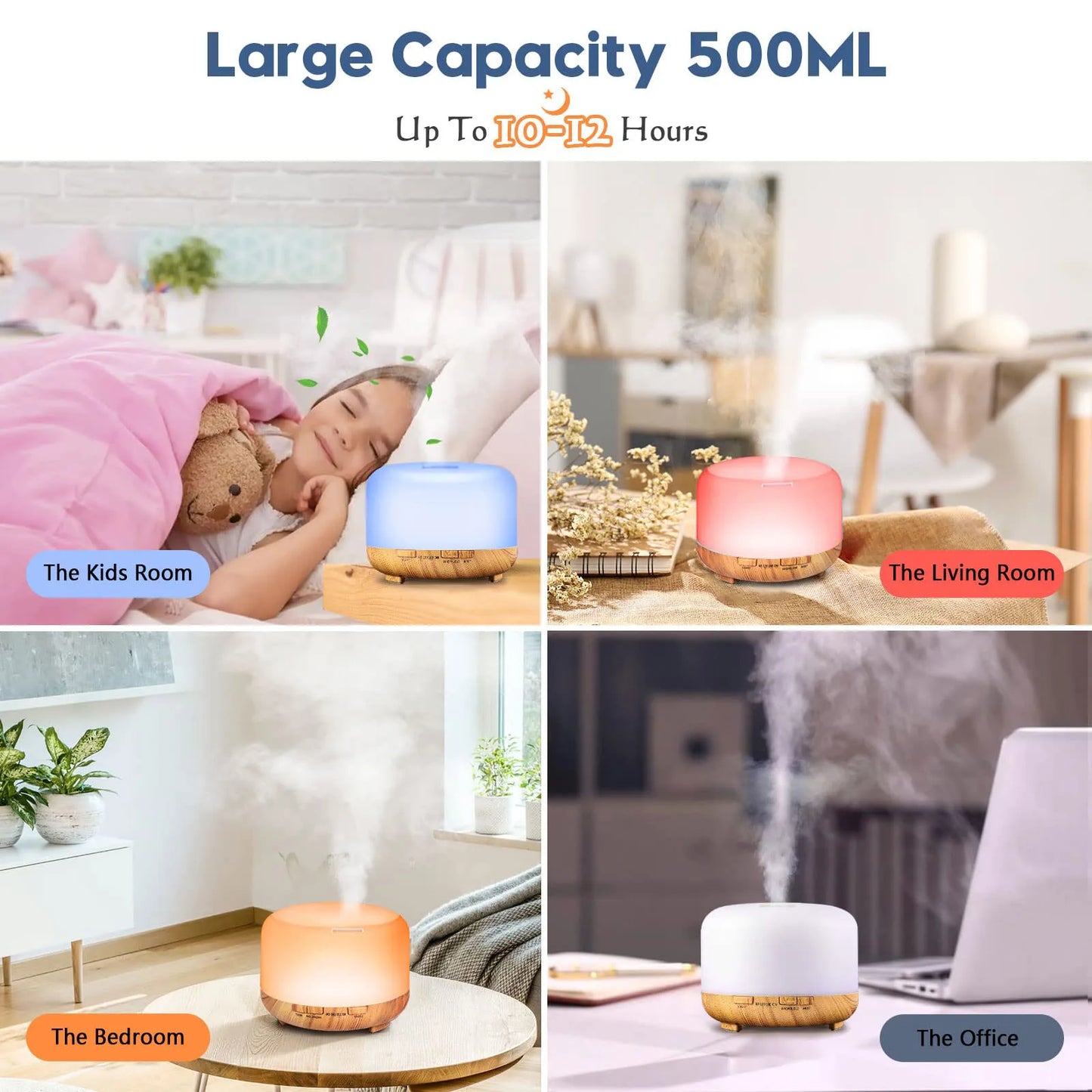 500ML Aroma Diffuser with Remote