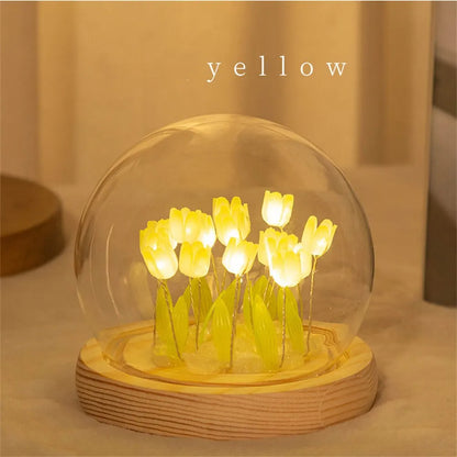 Handmade Artificial Tulip LED Night Light