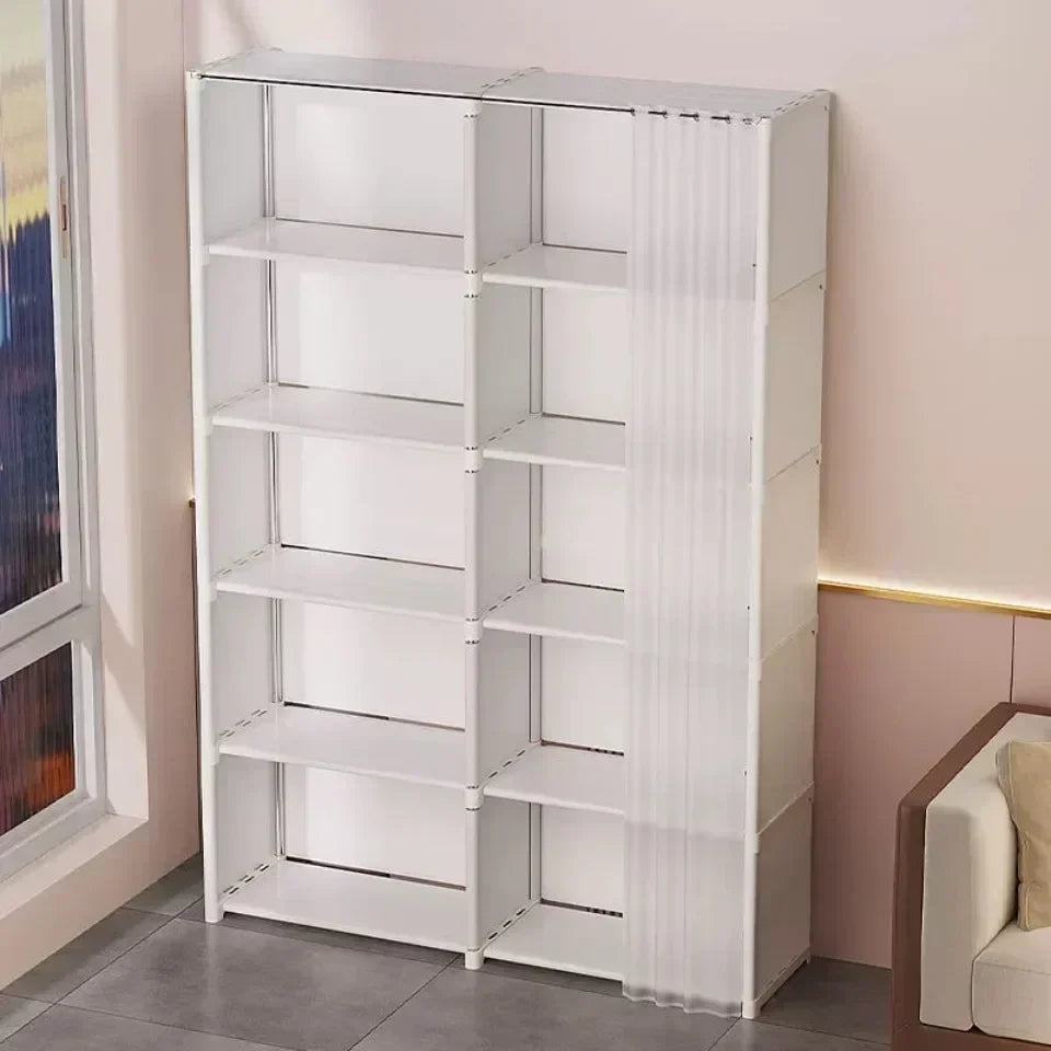 6/5 Layers Dustproof Wardrobe Storage Cabinet Bookshelf - Ongo24