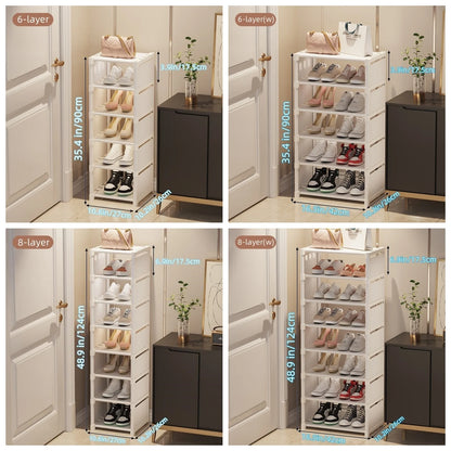 Space-Saving 6/8 Layers Shoe Rack