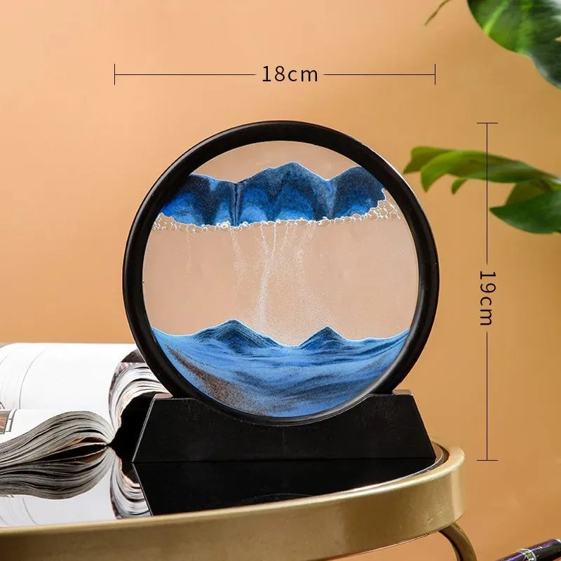 3D Moving Sand Art Hourglass