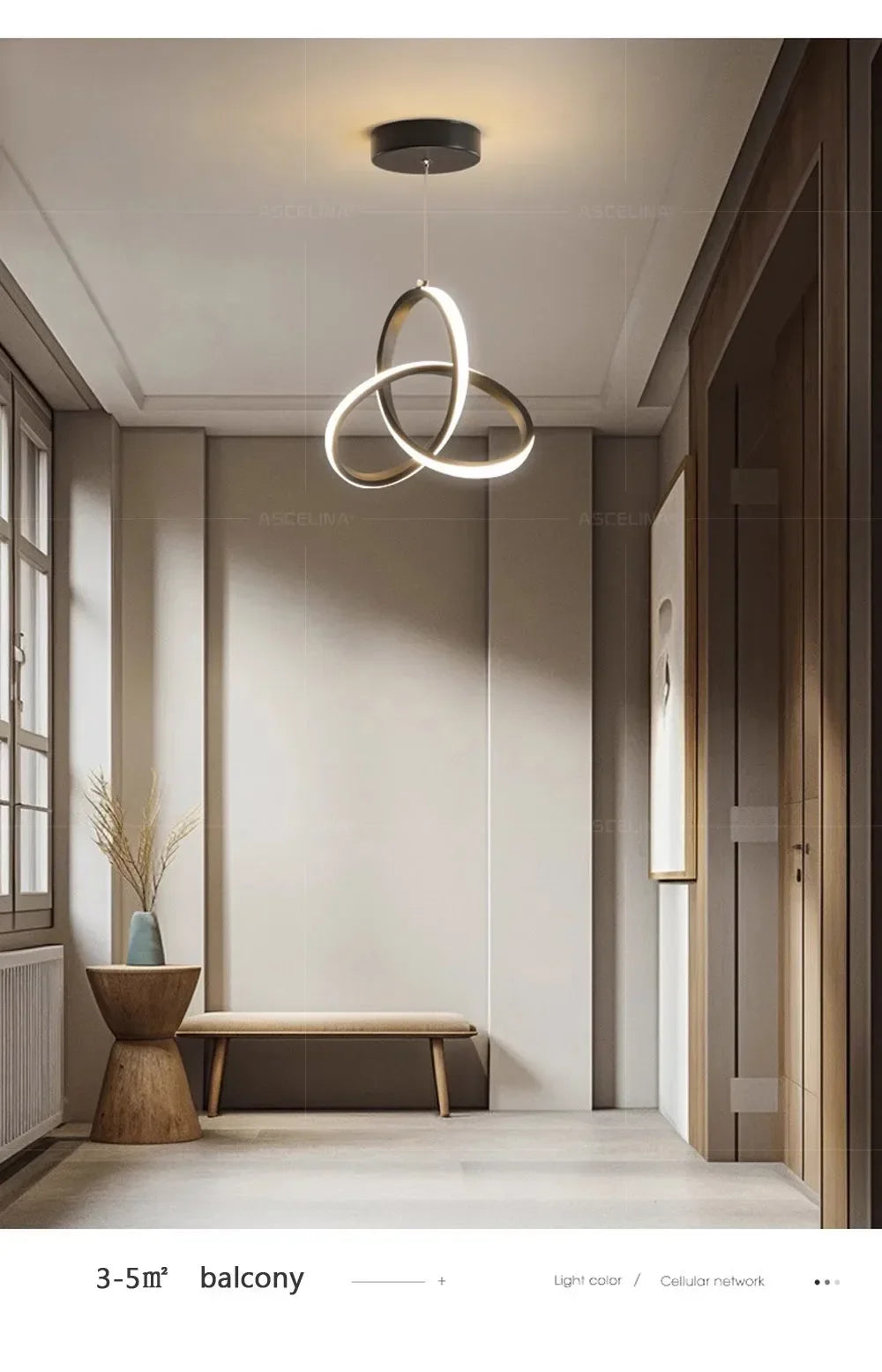 Nordic Gold LED Pendant Light