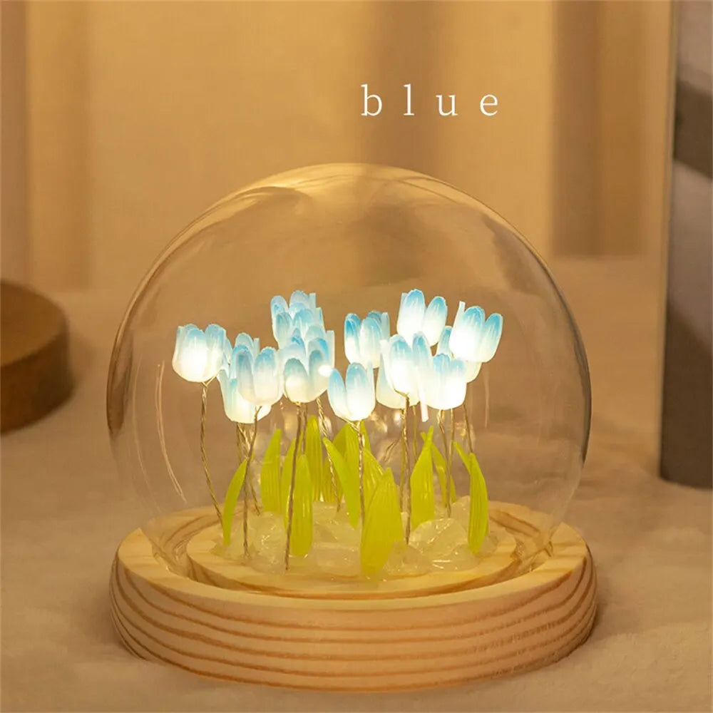 Handmade Artificial Tulip LED Night Light