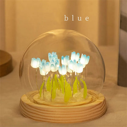 Handmade Artificial Tulip LED Night Light