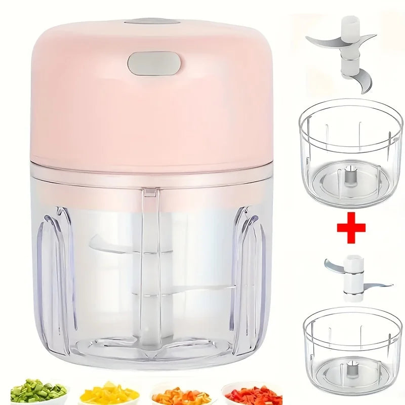 Electric Food Chopper Mini Garlic Masher