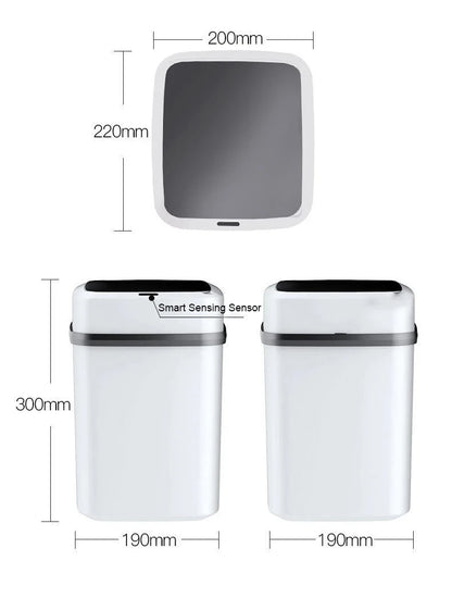 13L Smart Touch Kitchen Trash Bin