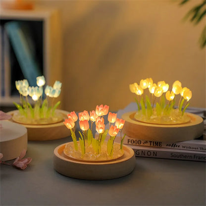 Handmade Artificial Tulip LED Night Light