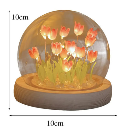 Handmade Artificial Tulip LED Night Light