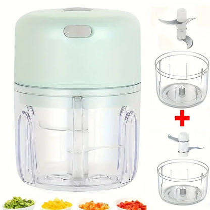 Electric Food Chopper Mini Garlic Masher