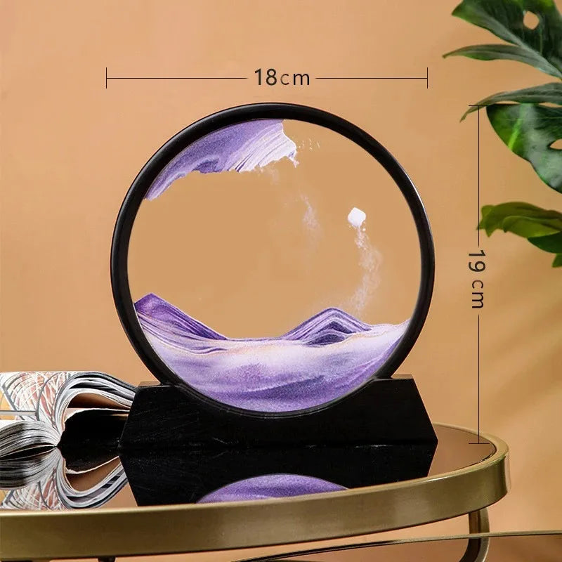 3D Moving Sand Art Hourglass