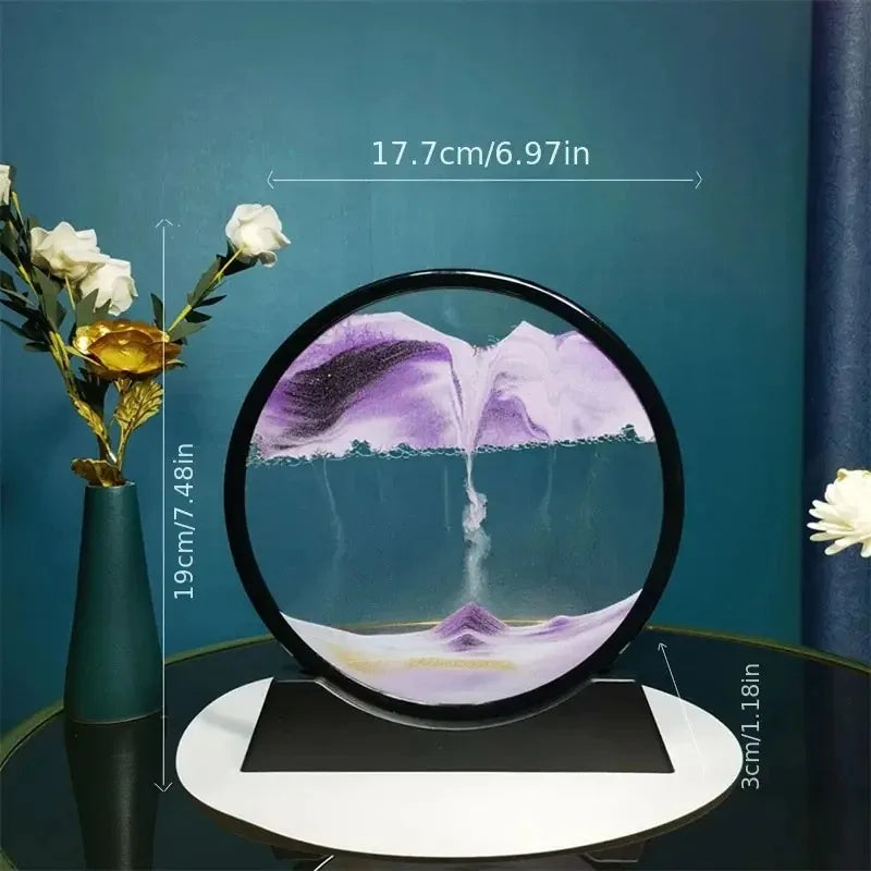 3D Moving Sand Art Hourglass