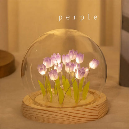 Handmade Artificial Tulip LED Night Light