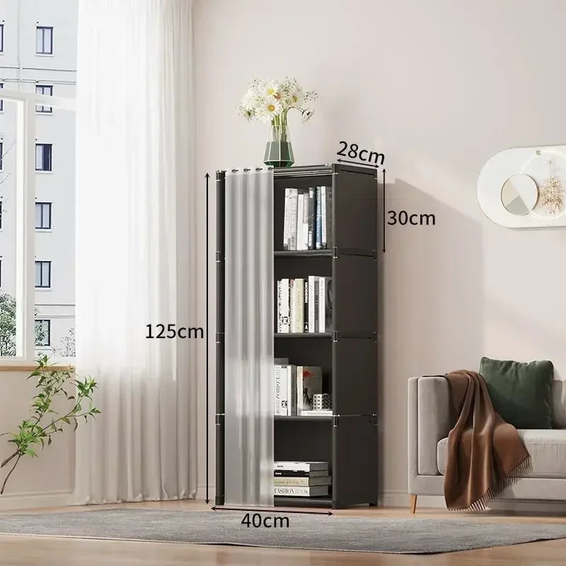 6/5 Layers Dustproof Wardrobe Storage Cabinet Bookshelf - Ongo24