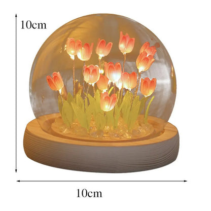 Handmade Artificial Tulip LED Night Light