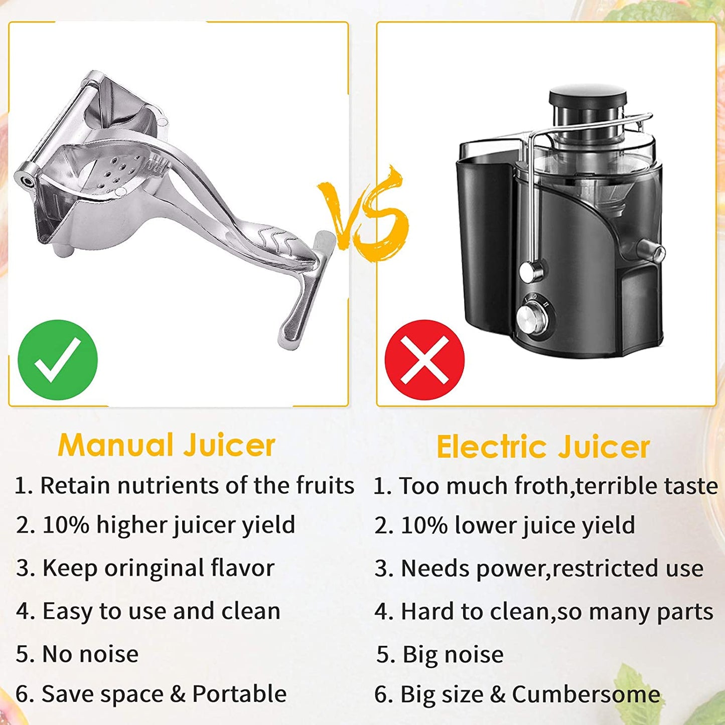 Manual Aluminum Alloy Juice Squeezer