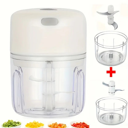 Electric Food Chopper Mini Garlic Masher