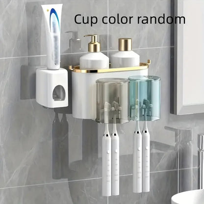 Wall Mounted Toothbrush Rack Set