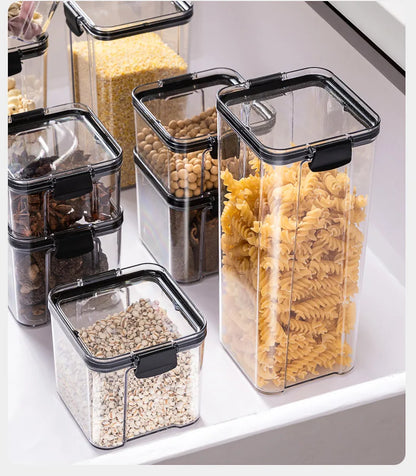 Sealed Kitchen Grain Storage Jars Set