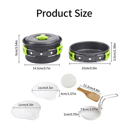 Portable Camping Cookware Set